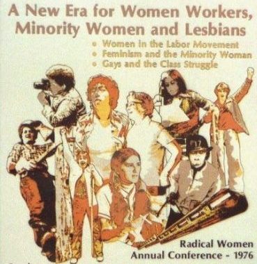 A poster for the Radical Women Annual Conference 1976